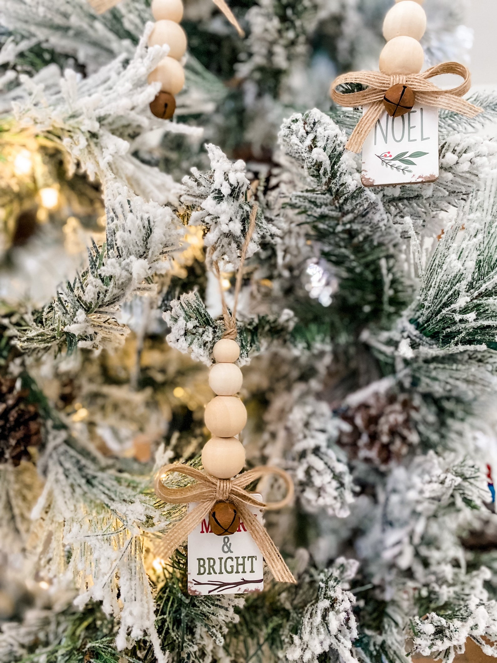 Rustic Christmas Tree Ornament Farmhouse Christmas Farmhouse Etsy