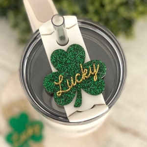 30oz tumbler topper, Stanley accessories, Stanley nameplate, st Patrick’s day topper, cup accessories, cup topper, tumbler accessories