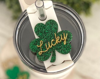 30oz tumbler topper, Stanley accessories, Stanley nameplate, st Patrick’s day topper, cup accessories, cup topper, tumbler accessories