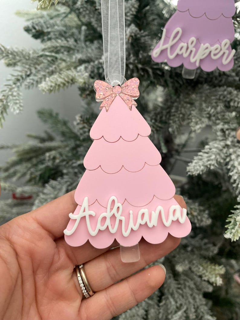 Girly Christmas Tree Ornaments, Ornaments for Girls, Ornaments for ...