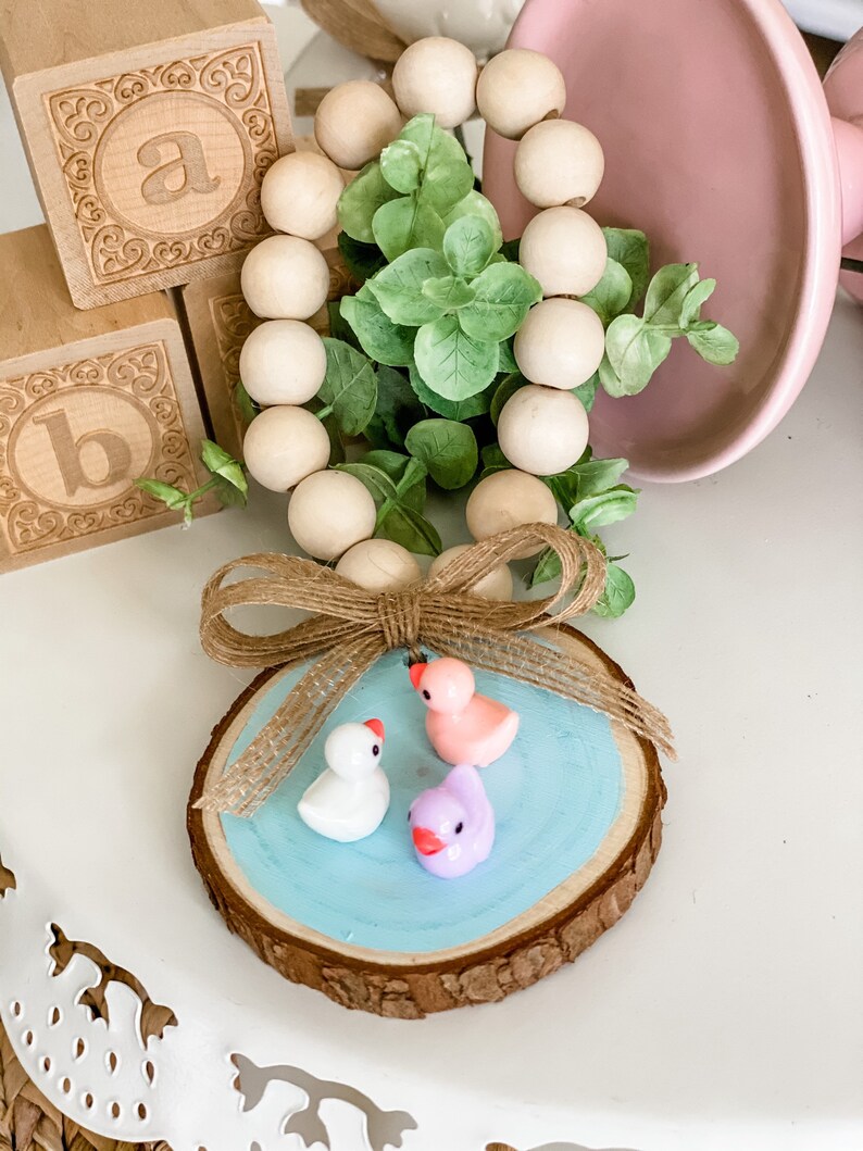 Easter tiered tray decor kids Easter decor farmhouse Easter decor Spring decorations Easter garland Easter mini door hanger
