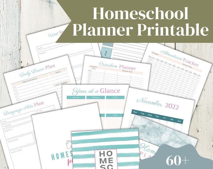 2022-2023 Homeschool Planner Printable Homeschool Printable - Etsy