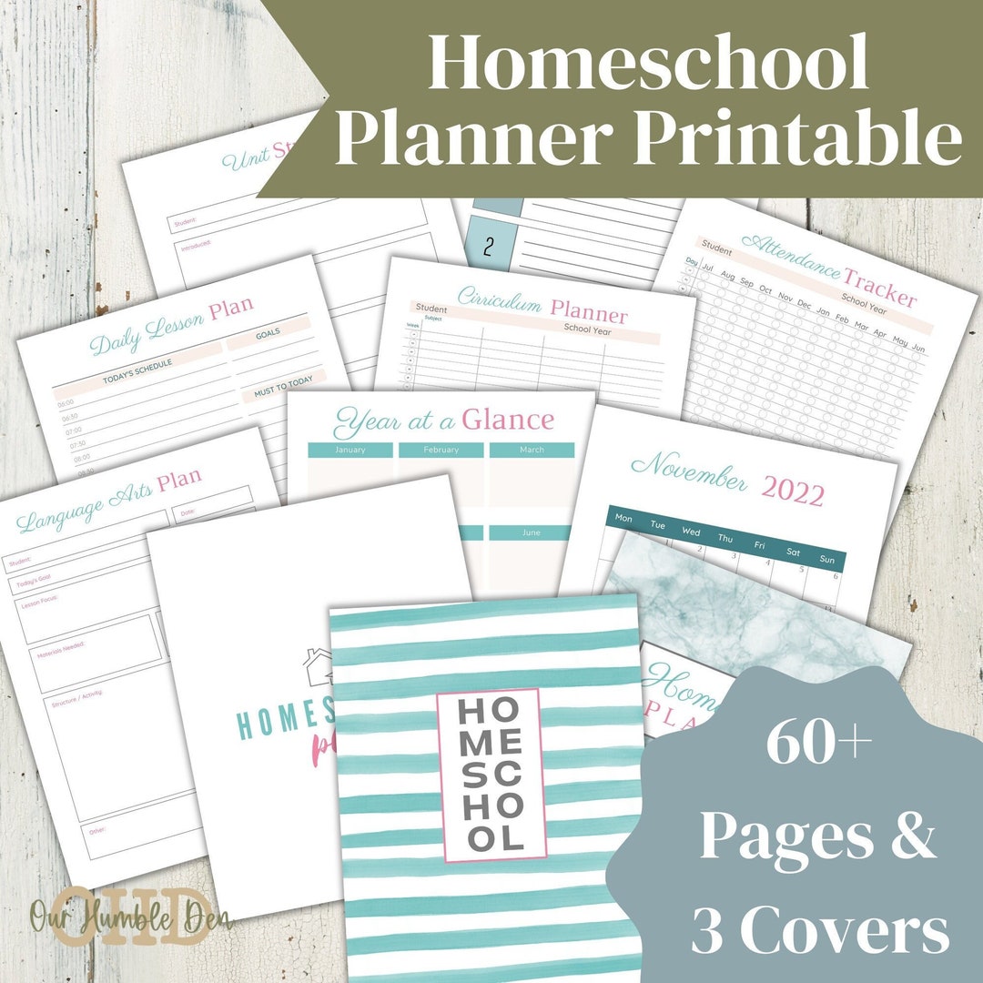 2022-2023 Homeschool Planner Printable, Homeschool Printable ...