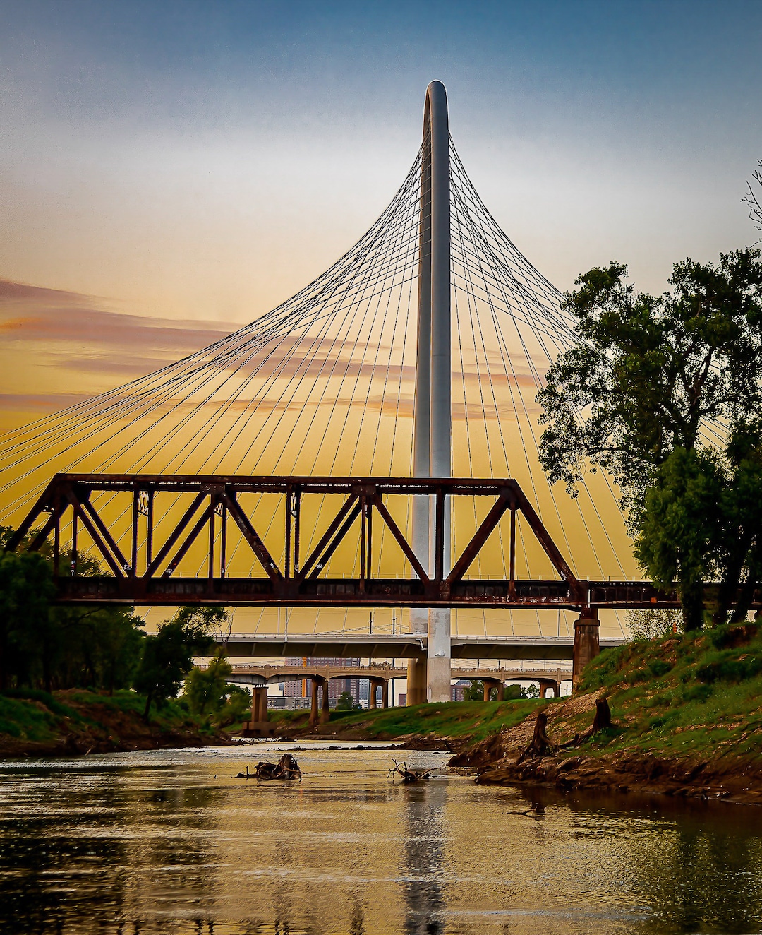 Trinity Riverside Bridge Trinity River Bridges - Etsy
