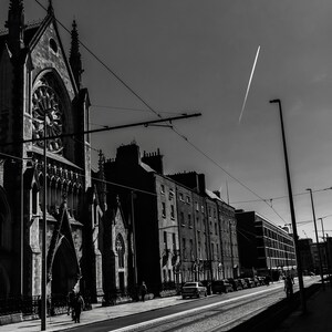 Flyover Dublin - Black and White