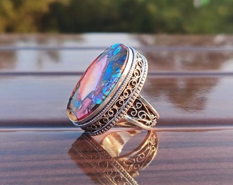 Hawaiian Blau Weiß Rosa Opal Maile Blatt Halskette