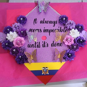 Cappello da laurea / Cappello da laurea / Cappello da laurea / Classe del 2022 / Ecuador / Ecuadoriano