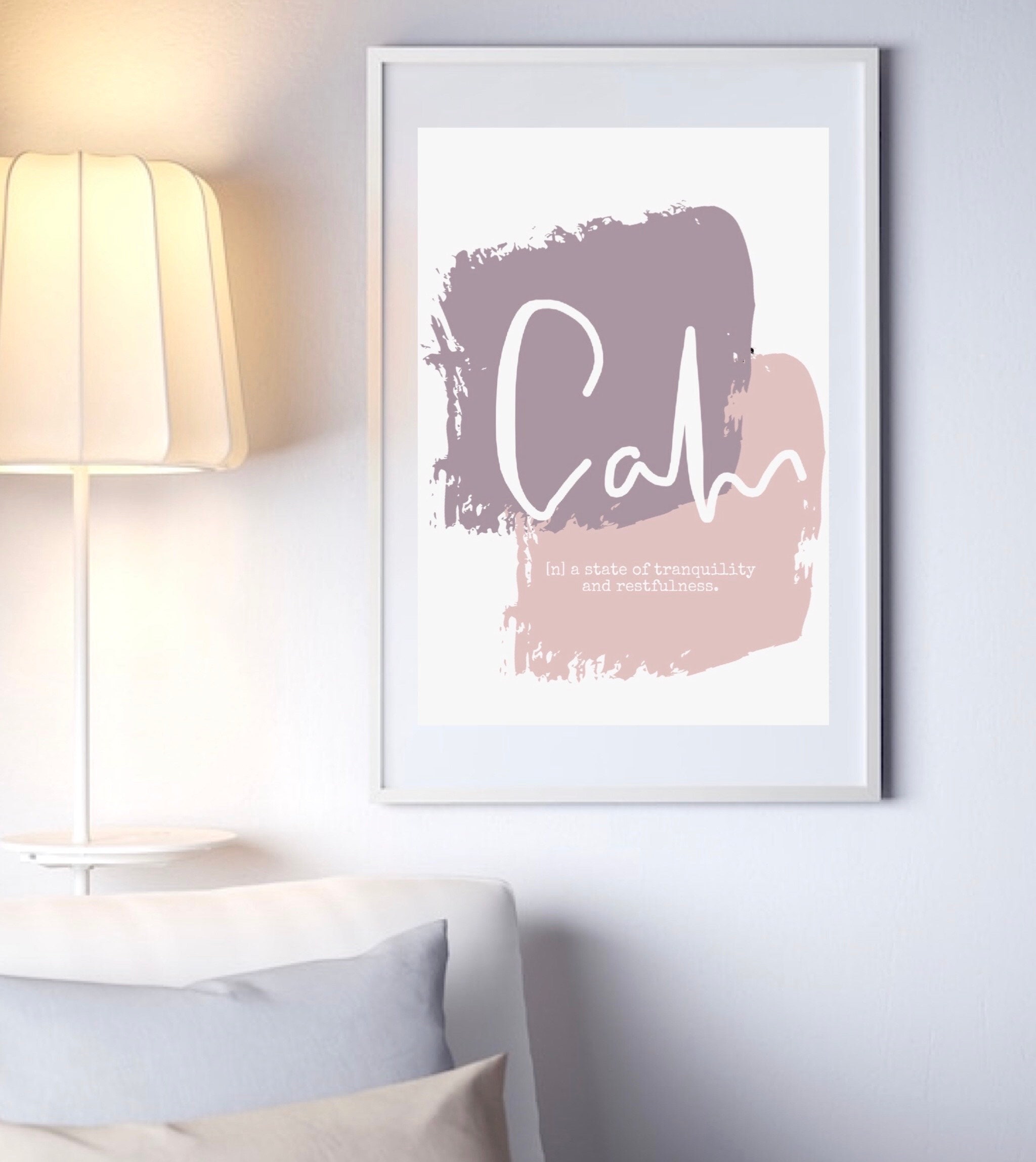 Calm Wall Art Calm Definition Print Abstract Wall Art Etsy