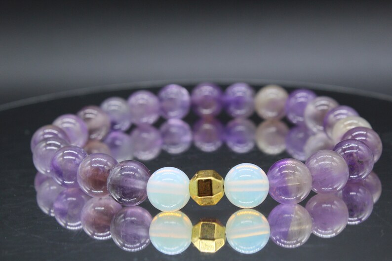 Amethyst Bracelet and LocJewelry Set