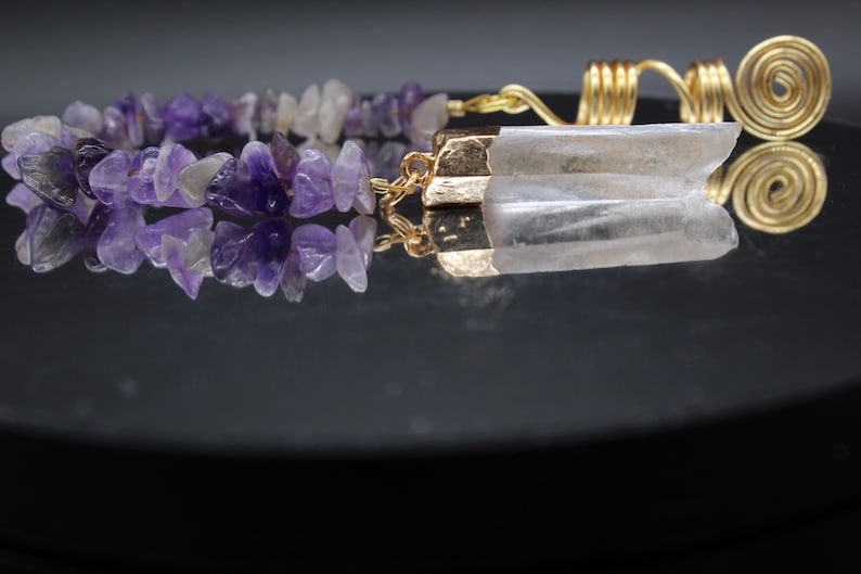 Amethyst Bracelet and LocJewelry Set