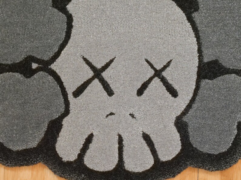 Kaws Skull Head Custom Rug Hand Tufted - Etsy