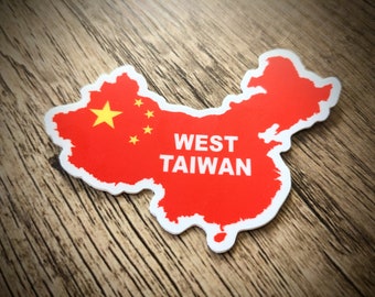 3&quot; Wide West Taiwan High-Quality Sticker