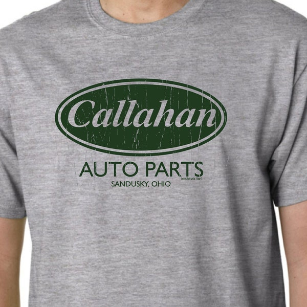 Callahan Auto Parts Sandusky Ohio TOMMY BOY Movie Tee Shirt Funny Chris Farley