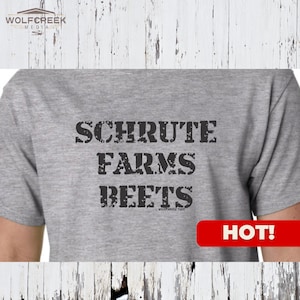 Shrute Farms Beets Funny TV Show T-Shirt The Office Dwight Classic Geek