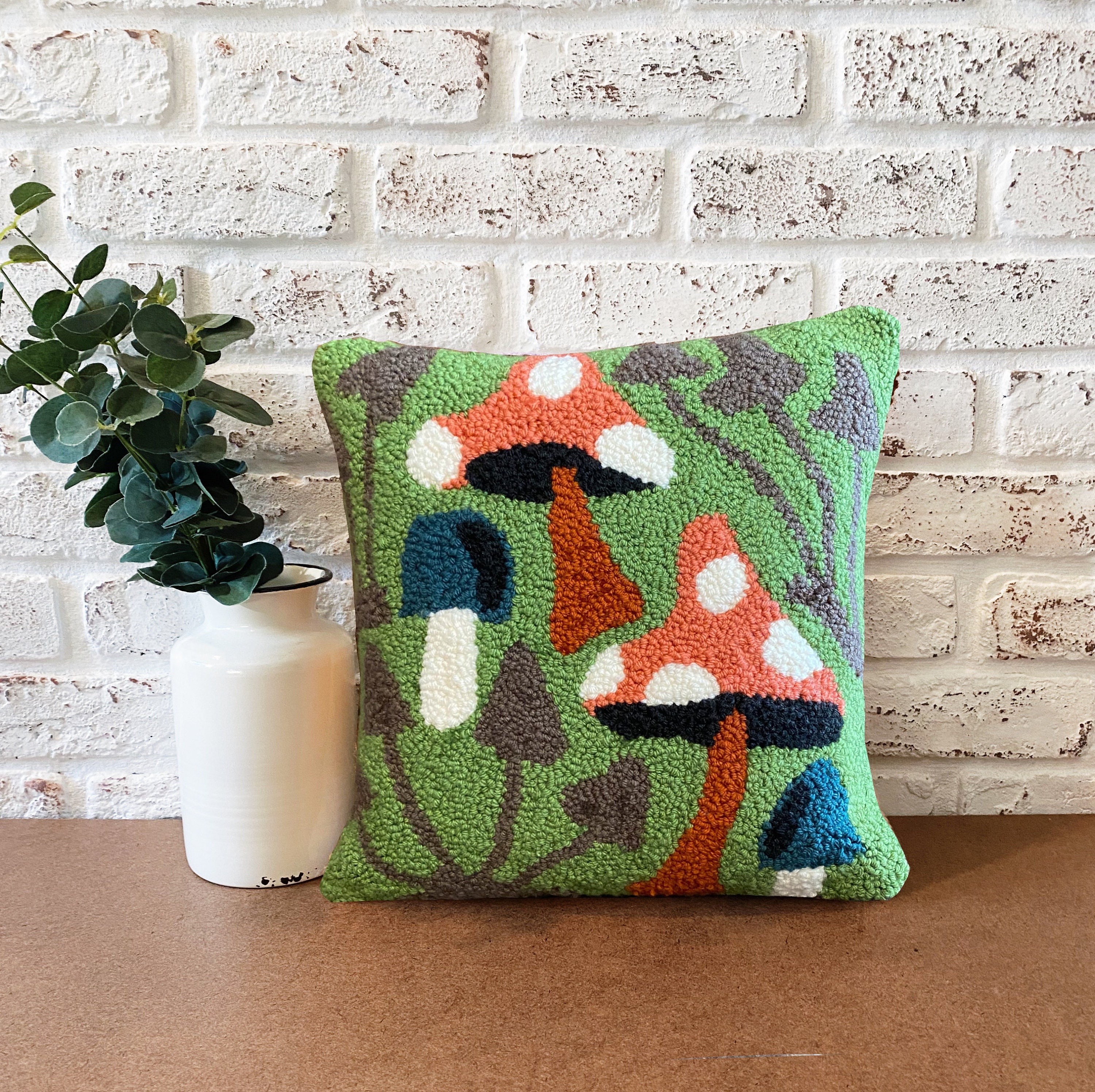 Oreiller d'aiguille de Poinçon Champignon Fait à La Main sur Mesure