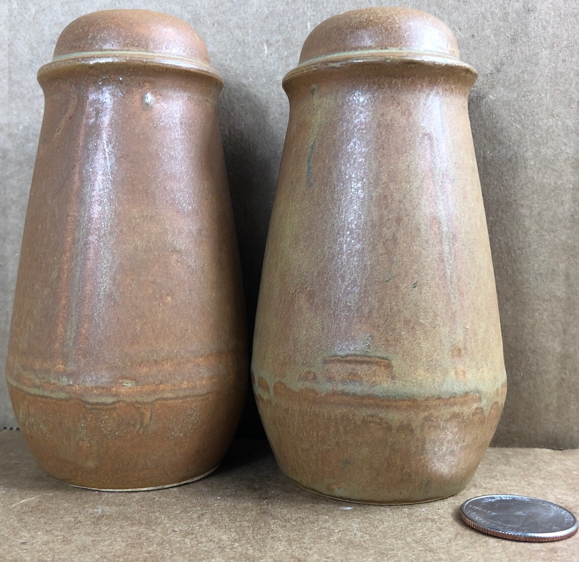 Vintage Korean Stoneware salt and pepper shakers Etsy