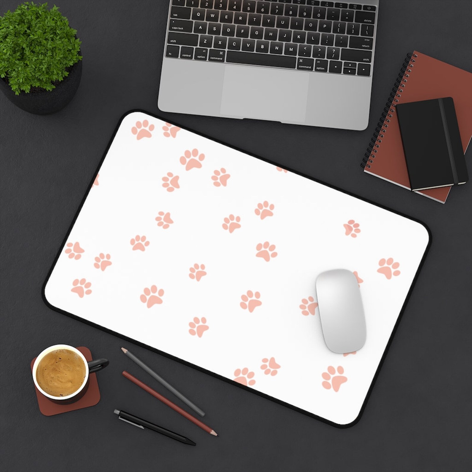 Pink Cat Gamer Girl Desk Mat Desk Mat Etsy