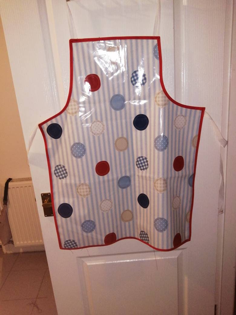 Handmade Oil Cloth Apron Adult Apron Etsy