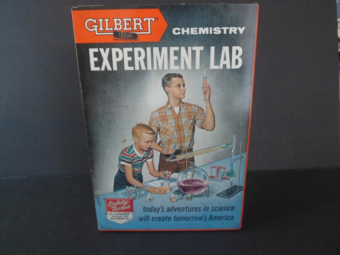 Vintage 1950's Gilbert Chemistry Experiment Lab With Metal Case - Etsy