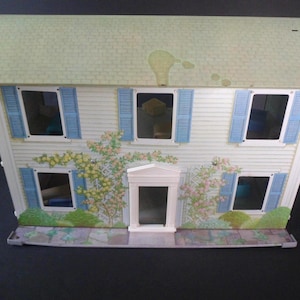 Vintage Today&#39;s Kids Metal Dollhouse with Marx/Superior Furniture