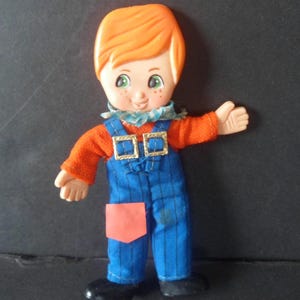 Vintage 1960's Ideal Flatsy Boy Conductor Doll