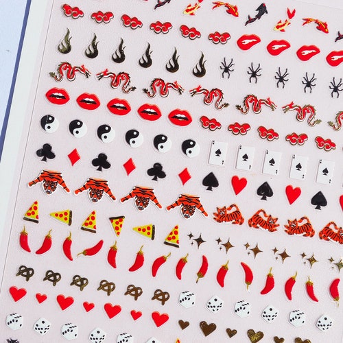 3D/5D Smile Daisy Flower Nail Art Stickers Etsy