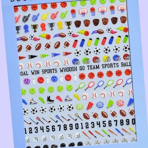 Sports Ball - Nail Art Stickers
