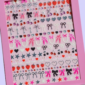 Coquette - Nail Art Stickers