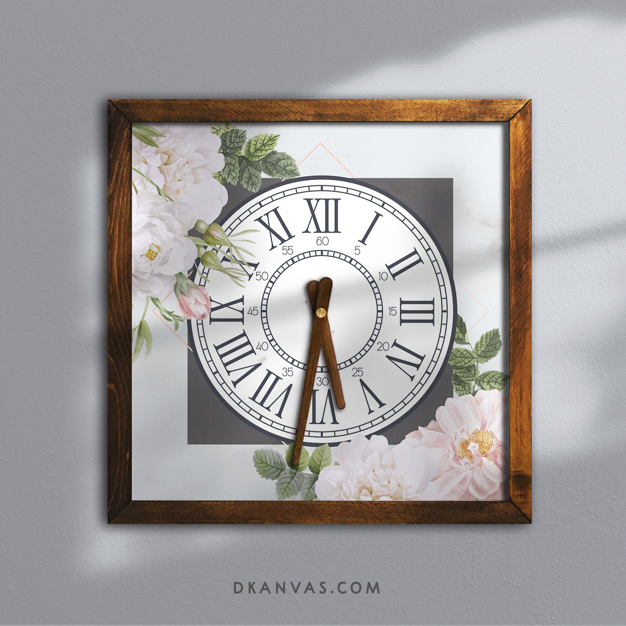 Clock Bathroom Wall Clock Analog Desk Clock Wooden Clock Etsy