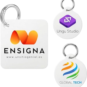 Custom Acrylic NFC Keychain: Digital Business Card, Social Media Link, Tap to Share. Personalized Logo Smart Keychain, Key Fob