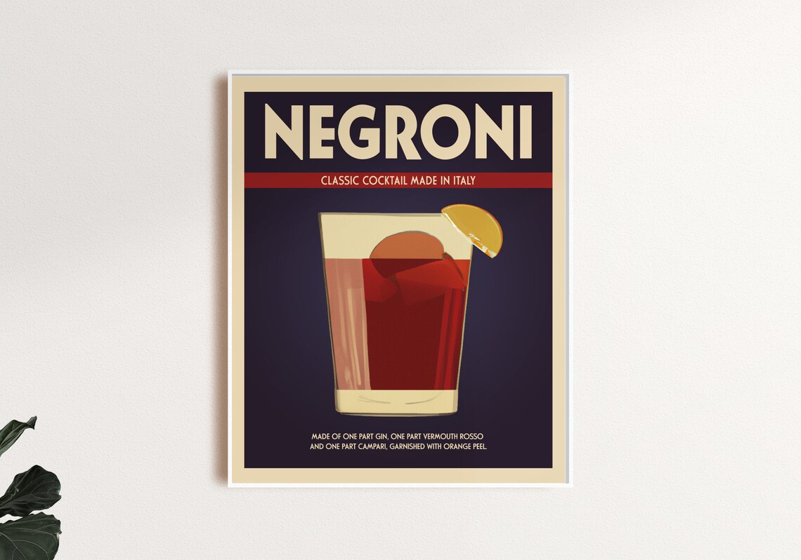 Negroni Premium Print Negroni Poster Vintage Negroni Art - Etsy