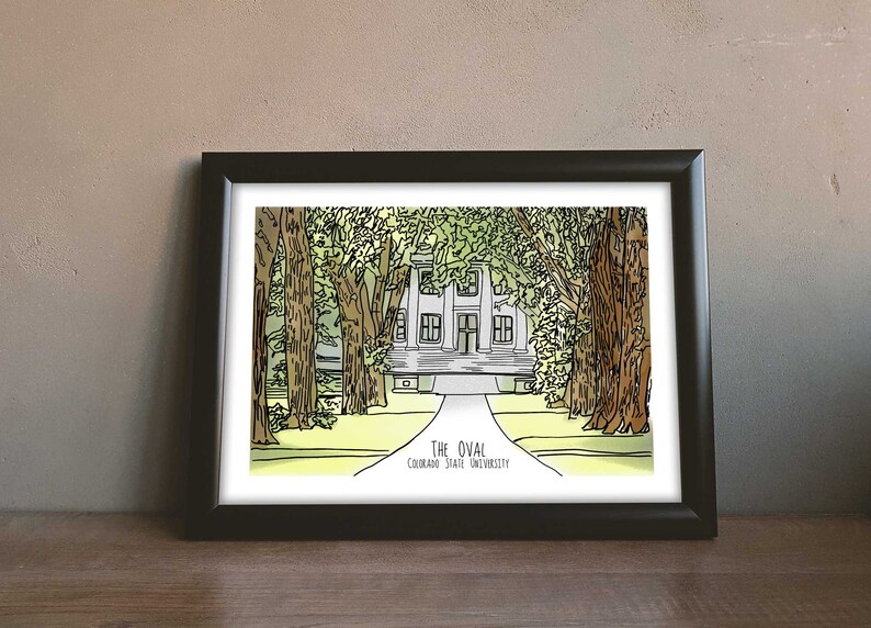 Colorado State University Oval Sketch Digital Download-line - Etsy