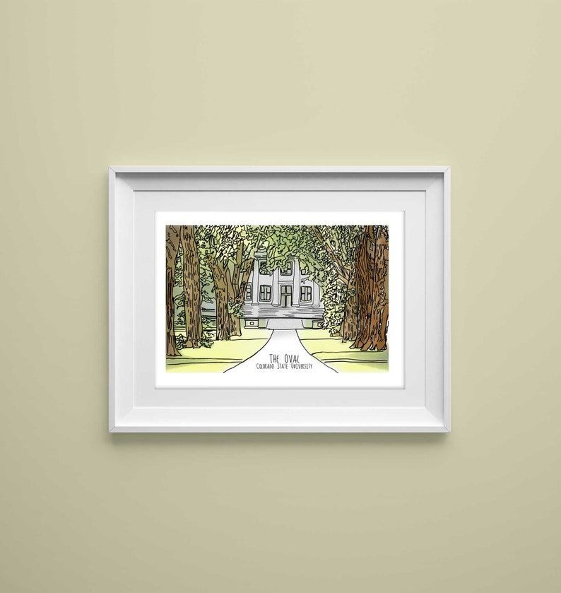 Colorado State University Oval Sketch Digital Download-line - Etsy