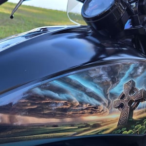 Indian Scout Motorcycle Tank decals - Celtic Emerald Cacophony- for Scout Bobber 60 20 Rogue 2015 thru 2024