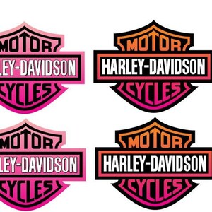 pink harley davidson patch