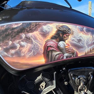 Indian Scout Motorcycle Tank decals - Storm Shepherd  - for Scout Bobber 60 20 Rogue 2015 thru 2024