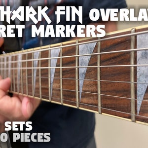 Fin Overlay Fret Markers - 200 pieces/20 sets for Jackson guitars and also Dean, Schecter, ESP, Fender, Gibson guitars without fret markers