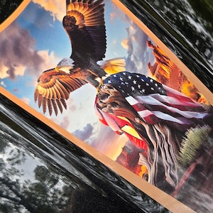 Indian Scout Motorcycle Tank decals - American Eagl on freedom Mesa - for Scout Bobber 60 20 Rogue 2015 thru 2024