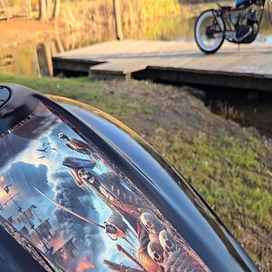 Indian Scout Motorcycle Tank decals - Together through the Tempest  - for Scout Bobber 60 20 Rogue 2015 thru 2024