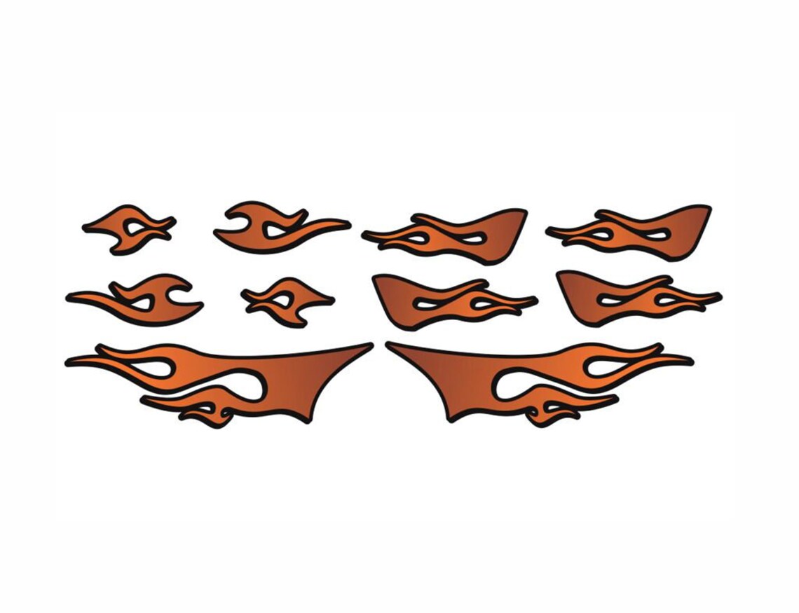 1/10 Scale RC Car / Truck Universal Tribal Flame decal set Etsy