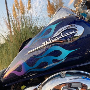 Chrome Red Motorcycle Tail Light - Universal For Shadow V-Star Vulcan Suzuki Cruiser Chopper