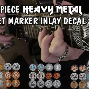 Guitar Fret Marker Fingerboard  - Ultimate Heavy Metal 36 piece set for Dean Gibson Harmony Warlock Jackson ML Fender Flying V