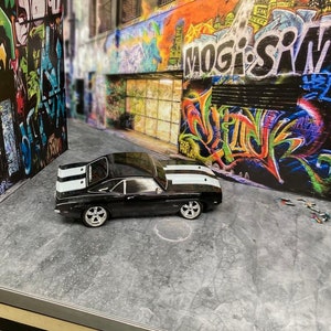 1/10 Scale RC Scale Garage Walls / Diorama / backdrop  -  Decal kit - For R/C Crawler, Cars trucks - &#39;Urban Street Art Overload&#39;