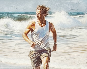 The Runner Two--Art Print by DC Williams--Instant Download