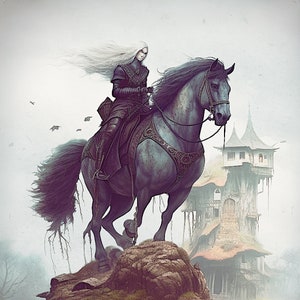 Rider to the Hunt Digital Print--8 x 10--Instant Download