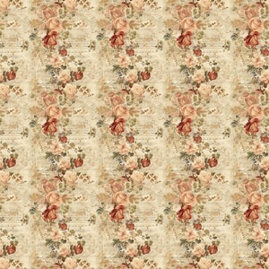 Five Printable Victorian Ephemera Dollhouse Wallpapers, Seamless--JPG Files--Instant Download