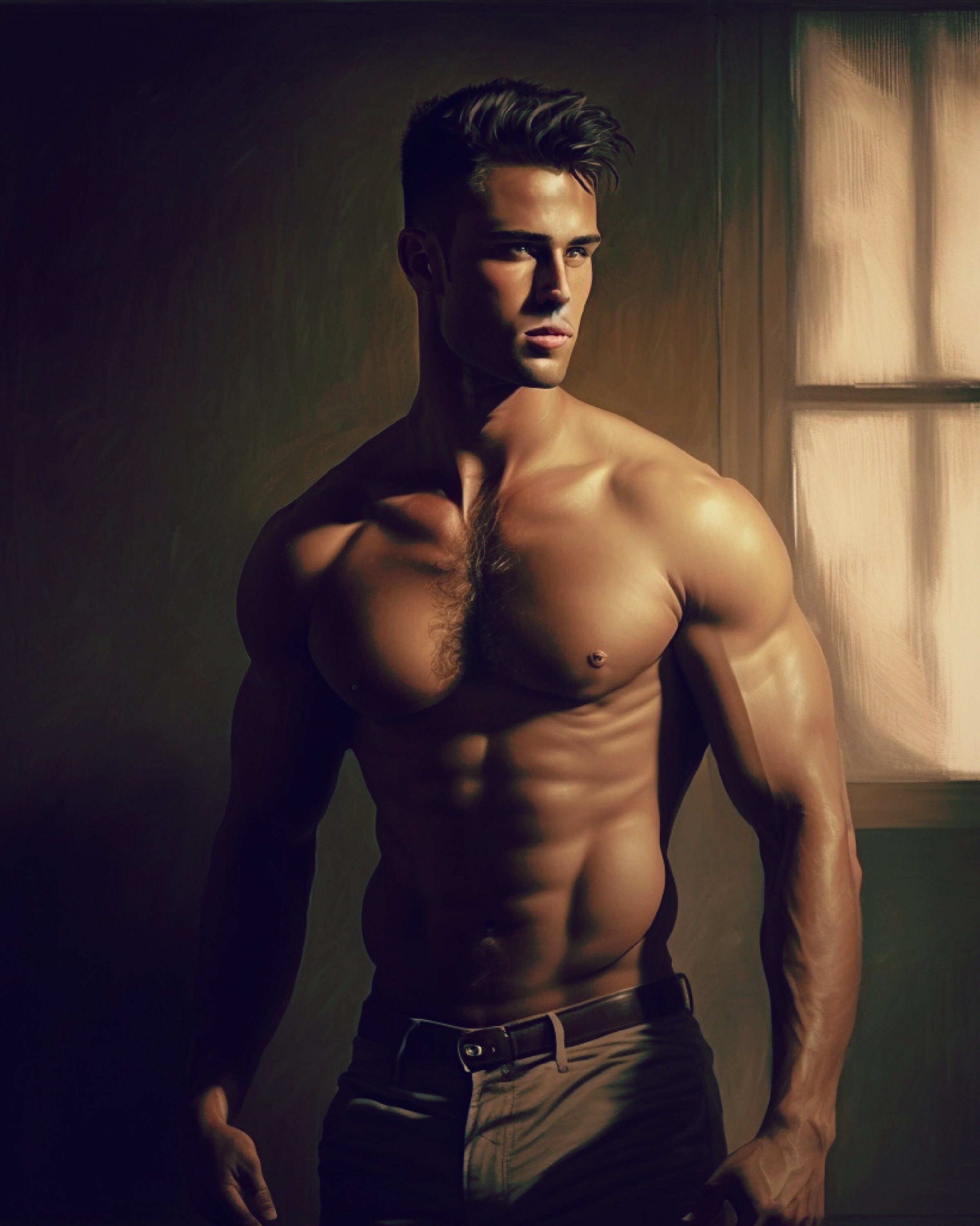 Cute Muscular Hung Guys