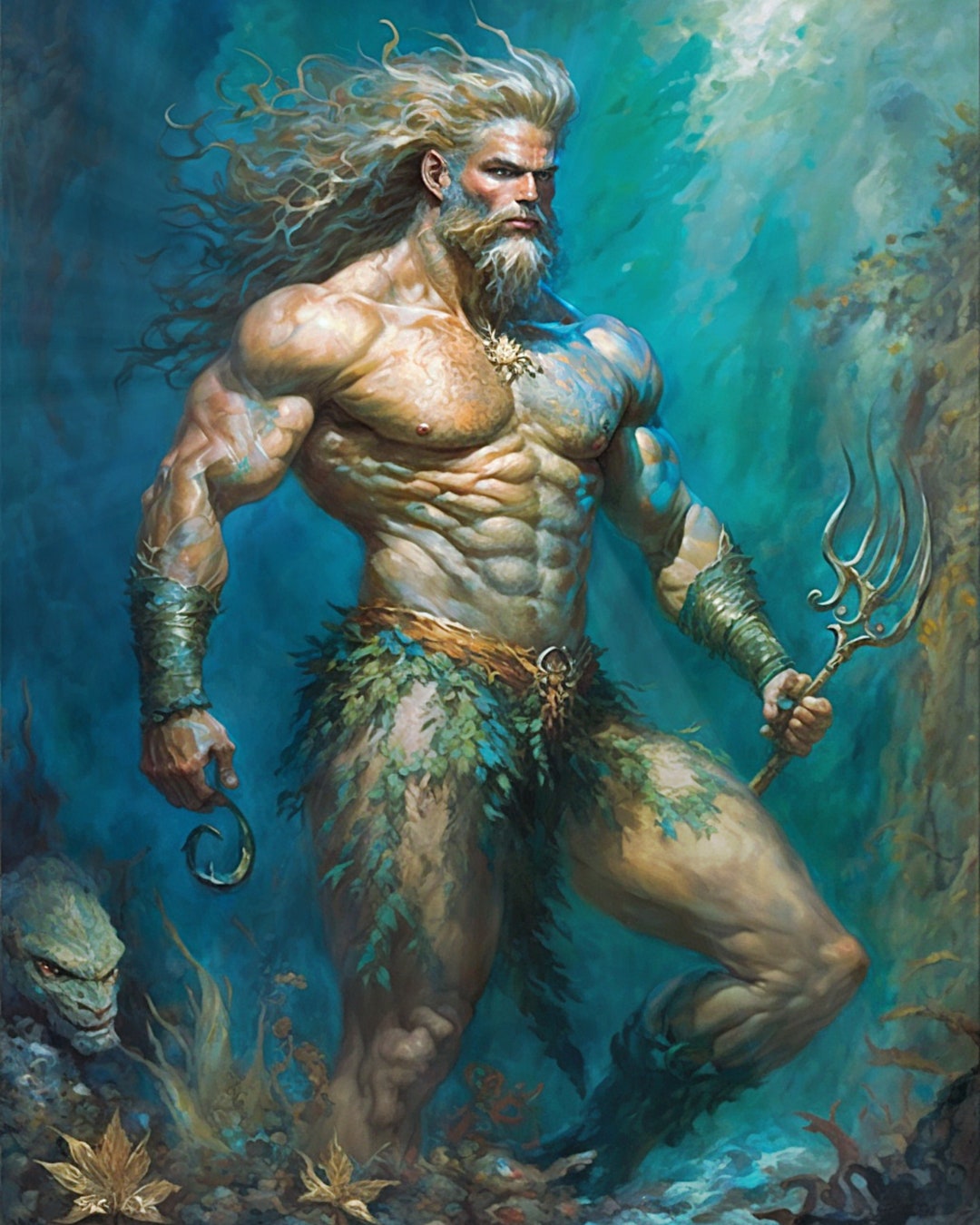 Triton digital print instant download etsy