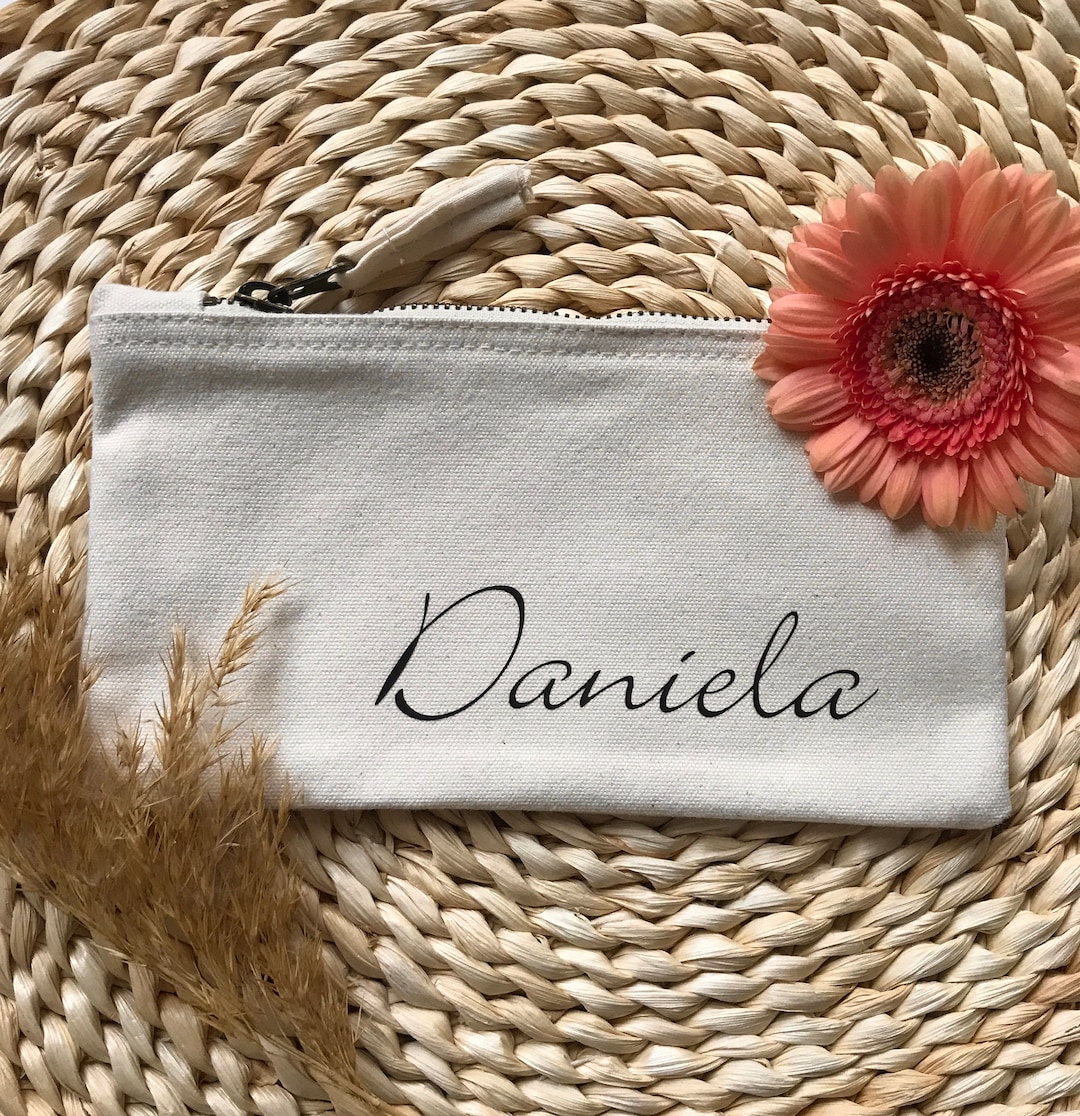 Kosmetiktasche Personalisiert Name, Schminktasche, Kulturtasche