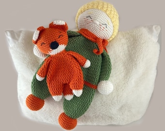 Crochet Little Prince & Fox Amigurumi: Newborn Comforter Gift
